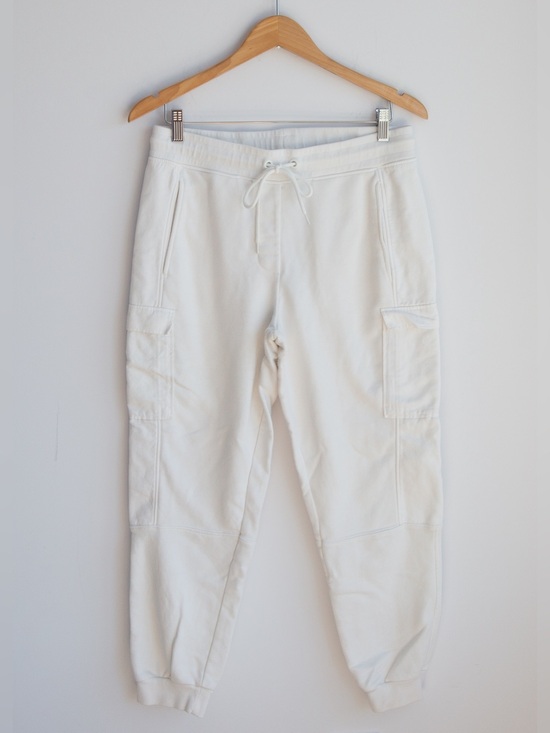 Reiss Pants - Reiss White Cotton Blend Cargo Jogger Pants M